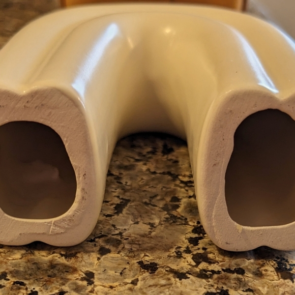 Arch Sculpture Ceramic Cream Neutral Rainbow Tiered Tray Tabletop Decor NEW - Picture 2 of 2